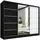 A&J MöbelLand Schiebetürenschrank AURELIA 1 200 x 215 x 59,5 cm Schwarz