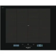 Whirlpool SMP 658C/BT/IXL, Schwarz, Integriert, 65 cm, Zonen-Induktionskochfeld, 4 Zone(n)