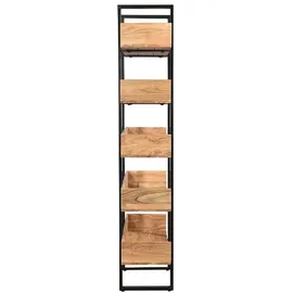 miliboo Industrieller Bücherschrank 90 x 0 x 0 cm Schwarz