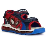 GEOX J Android Boy Sandal, Navy/RED, 32, EU