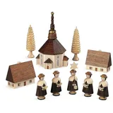 Müller Erzgebirge Kurrende Seiffener Kirche natur, 45cm