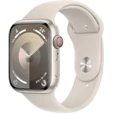 Apple Watch Series 9 GPS + Cellular 45 mm Aluminiumgehäuse polarstern, Sportarmband polarstern M/L