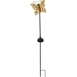 LED-Solarstab "Linny", Schmetterling, Flat-Neon-LED