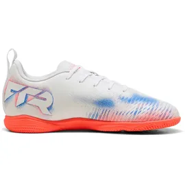 Puma Future 8 Play IT JR Fußballschuh, weiß-schwarz-leuchtendes Rot, Größe 36, PUMA white/PUMA black/glowing Red 35.5 EU