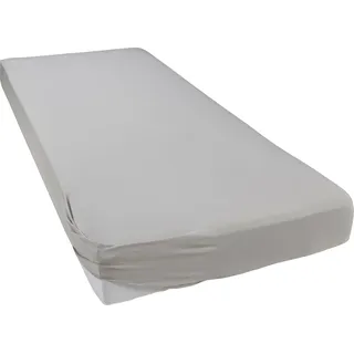 bellana Spannbettlaken Zwirn-Elasthan 90 x 200 - 140 x 200 - 180 x 200 cm silber