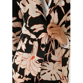 Aniston SELECTED Jerseyblazer floral Schwarz 40
