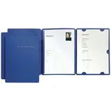 Pagna Bewerbungsmappe Select A4 Blau 3 St.