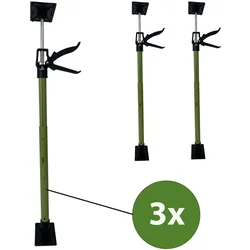3x Türspanner Zargenspanner 57 - 117 cm Klicksystem Teleskopstütze Einhandstütze
