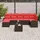 vidaXL Gartenlounge-Set 8-tlg. braun