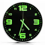 Leuchtend Wanduhr Funk, 30cm Funkwanduhr Geräuschlos Für Wohnzimmer,Küche
