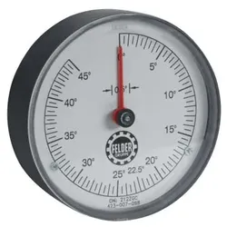 Felder Gradanzeige für Fräse-Schwenkung in Handrad