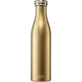 Lurch 240863 Isolierflasche/Thermoflasche für heiße und kalte Getränke aus doppelwandigem Edelstahl 0,75l,