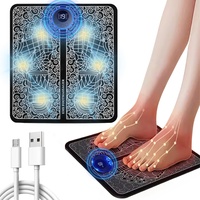 EMS Fußmassagegerät Elektrischer USB, Fuß Gesundheit Massage Gerät fördert den Blutfluss und lindert Muskelschmerzen,Fußmassagegerät mit 8 Modi & 19 einstellbaren Intensitätsstufen