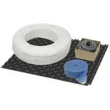 thermova Fußbodenheizung 20 m2 Noppensystem 11 mm Set PE-RT Rohr Verlegeabstand 10 cm