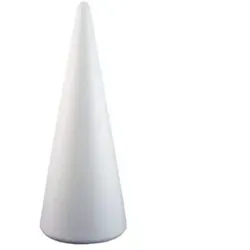 Schaumkegel für Dekorationen, 15 cm - 2 Stück