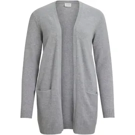 VILA Ril Open Strickjacke Light Grey Melange M