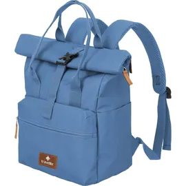 Travelite Rucksack Basic Short Handle Rollup Backpack Denim
