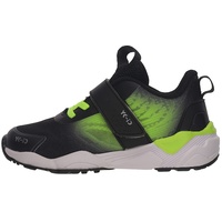 Lurchi LEIF YK-ID Sneaker, Black NEON Green, 31