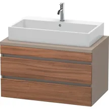Duravit DuraStyle 90 x 54,8 cm, nussbaum natur/basalt matt, für Konsole, 2 Schubkästen