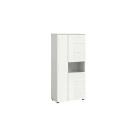 MID.YOU Midischrank Vira 60 x 133 cm Weiß