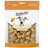 Dokas Dog Hühnerbrust-Würfel,Süsskartoffel, Leinsamen 150 g (Menge: 8 je Bestelleinheit)