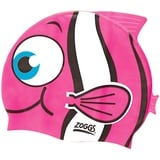 Zoggs Kinder Junior Character Silicone Cap Badekappe, Pink, One Size