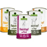 Schecker Fleischtopf Testpaket 5x410g - getreidefrei - glutenfrei - Nassfutter