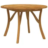 vidaXL Gartentisch Ø 110 x 75 cm Braun