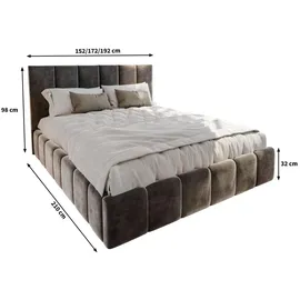 masseno Polsterbett TARANTO 140x200 cm, Schlafzimmer, Betten, Polsterbetten