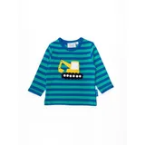 Toby Tiger Langarmshirt Langarmshirt mit Bagger Applikation blau 104