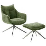 iNNoSeat by MCA + PARKER Drehstuhl mit Armlehnen - versch. Farben - Edelstahl / Olive