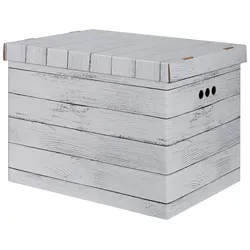 Box mit Deckel Jimmy in Naturfarben
