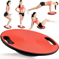 Retoo Balance Board Wackelbrett mit Griffen Gleichgewichtstrainer Ø 40