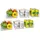 Intirilife 6-teiliges Kühlschrank Boxen Set Durchsichtige Vorratsschrank Organizer - 24.8 x 14.1 x 6.5 / 25.6 x 15 x 8.7 / 26.8 x 16.3 x 8.7 cm Küchenzubehör