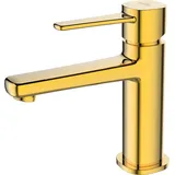 BADLAND Waschtischarmatur Wasserhahn Kleine GLAMOUR Mischbatterie für Badezimmer in Gold