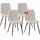 Albatros International Esszimmerstuhl Bora Stoff beige 4er Set