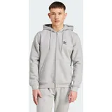 Adidas Trefoil Essentials Reißverschlusspullover Medium Grey Heather S