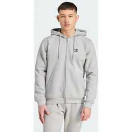 Adidas Trefoil Essentials Reißverschlusspullover Medium Grey Heather S