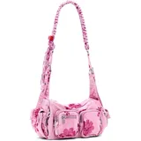 DESIGUAL Margaritas Haban Schultertasche Baumwolle Candy Pink