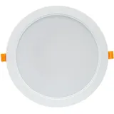 Spectrum LED Einbauleuchte Downlight DURE 3 Weiß rund Ø22cm IP54 24W 2900lm warmweiß 3000K 110°