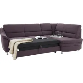 sit&more Ecksofa SIT & MORE "Cardoso L-Form", grau (anthrazit), B:250cm H:90cm T:175cm, Luxus-Microfaser (90% Polyester, 10% Polyamid);Flachgewebe (100% Polyester);Struktur (100% Polyester), Sofas, Ecksofa, mit Federkern, wahlweise mit Bettfunktion und Schubkasten