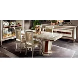 Barock Esstisch Tisch Gruppe Esszimmer Wohnzimmer Garnitur Holz Design Tische