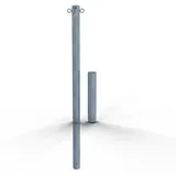 Schake Absperrpfosten Typ 460H/2, herausnehmbar, Ø 60mm, ohne Verschluß, + 2 Ösen
