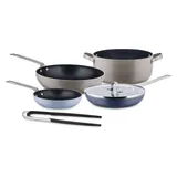 Alessi Tama Topf-Set 5-tlg. Kochtopf + Kasserolle + Pfanne + Servierzange