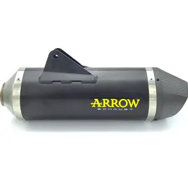 ARROW Schalldämpfer Aluminium Dunkel mit Carbon Endkappe für KTM 690 SMC/Enduro 19-21