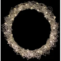 INDA-EXCLUSIV LED Hängekranz / Tischkranz Metall Ø30cm warmweiß