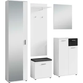 byLIVING Jakob Garderoben-Set 5 Stk 0 x 0 x 0 schwarz-weiß