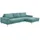 58 aufm Kessel SOFA mit Longchair rechts Kaylynn Cordstoff eisblau | Gr.: onesize