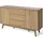 Jahnke Sideboard Wave 149,5 x 80 x 39,8 cm Braun / Weiß