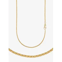 FIRETTI Collierkettchen Schmuck Geschenk Gold 333 Ankerkette rund Gelbgold 42